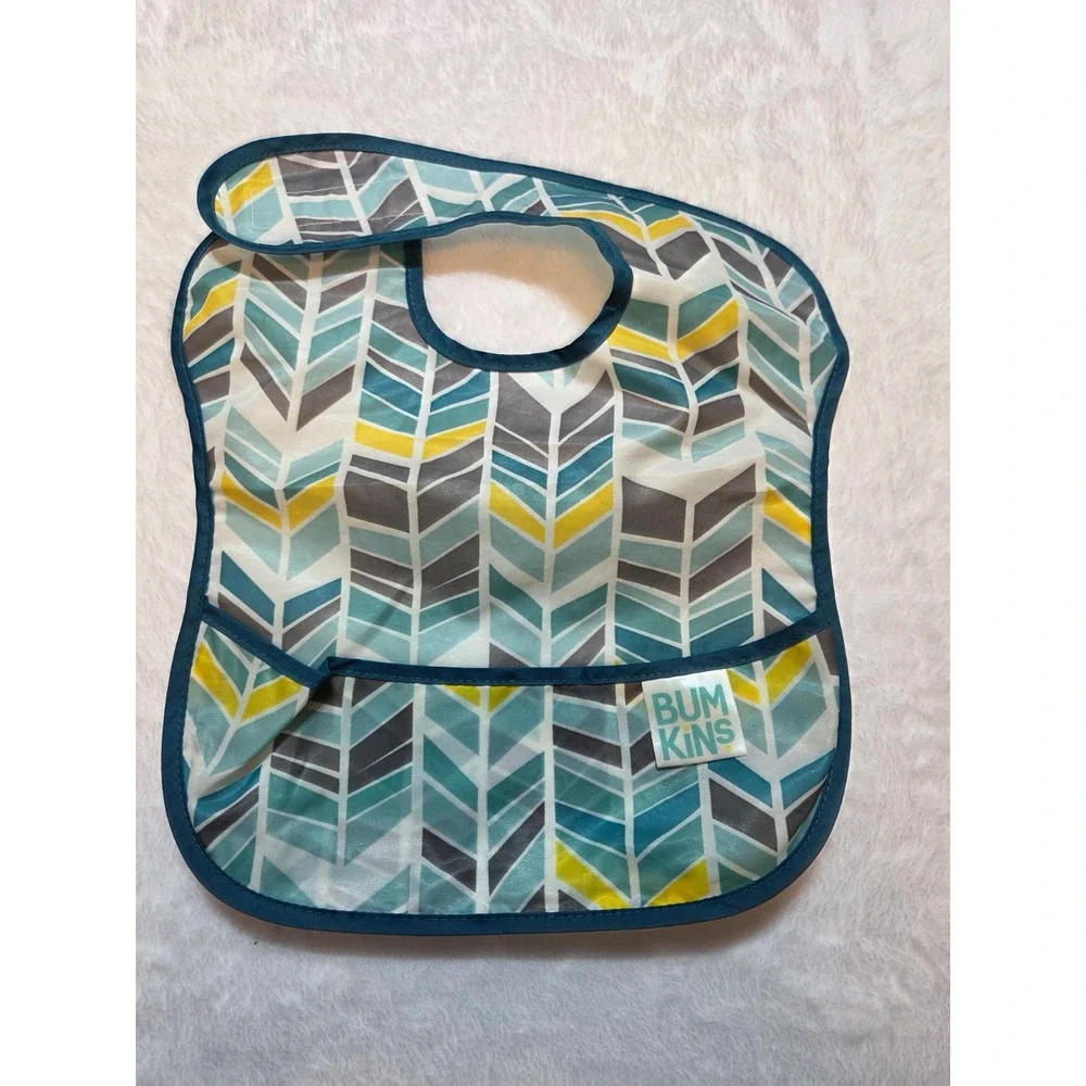 M340 Bumkins Baby Bibs Burp Cloths Pacifier Clip Lot 12pc Baby Feed Accessories